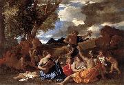 Nicolas Poussin Bacchanal Andrians oil painting artist